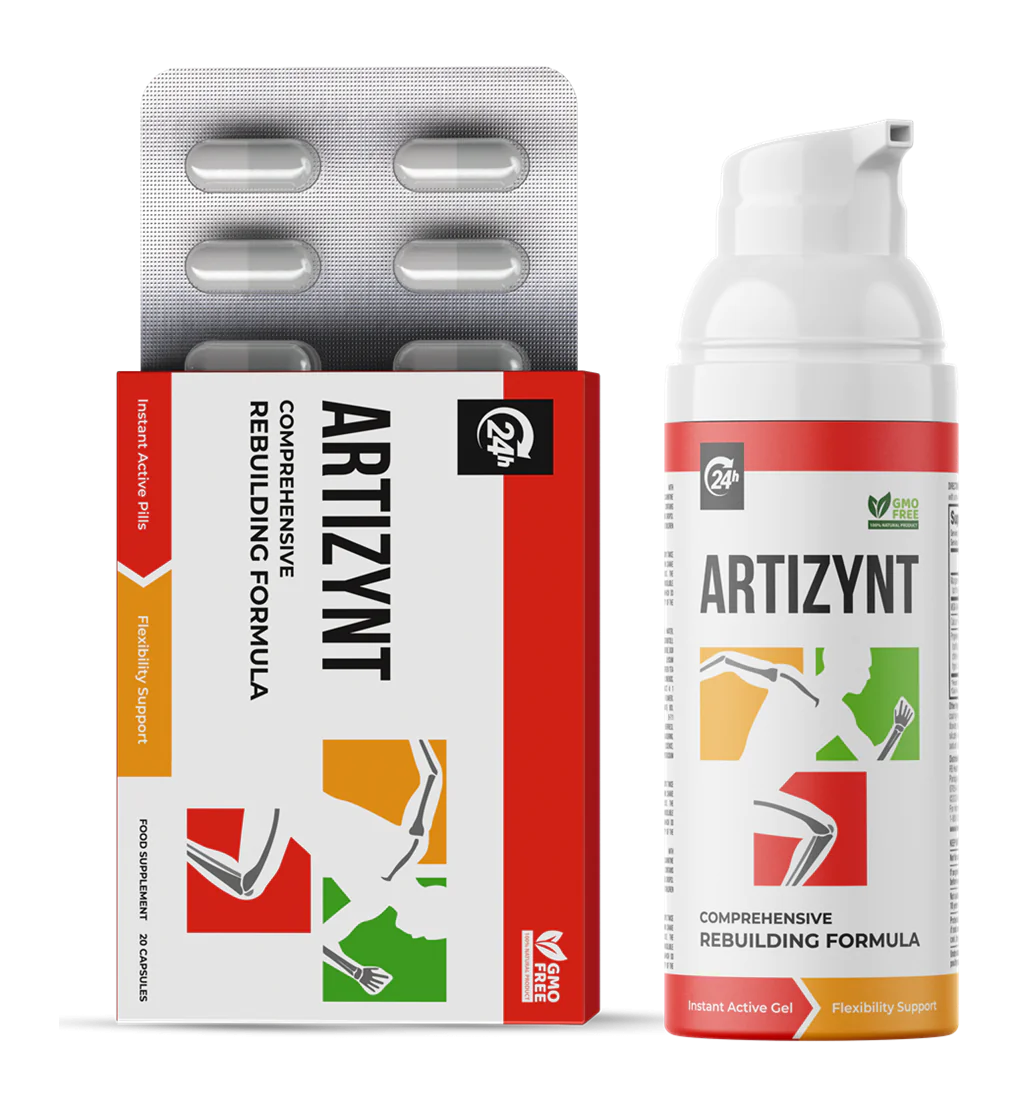 ArtiZynt Kapseln und Gel im Test 2026, Produktset auf hellem Hintergrund